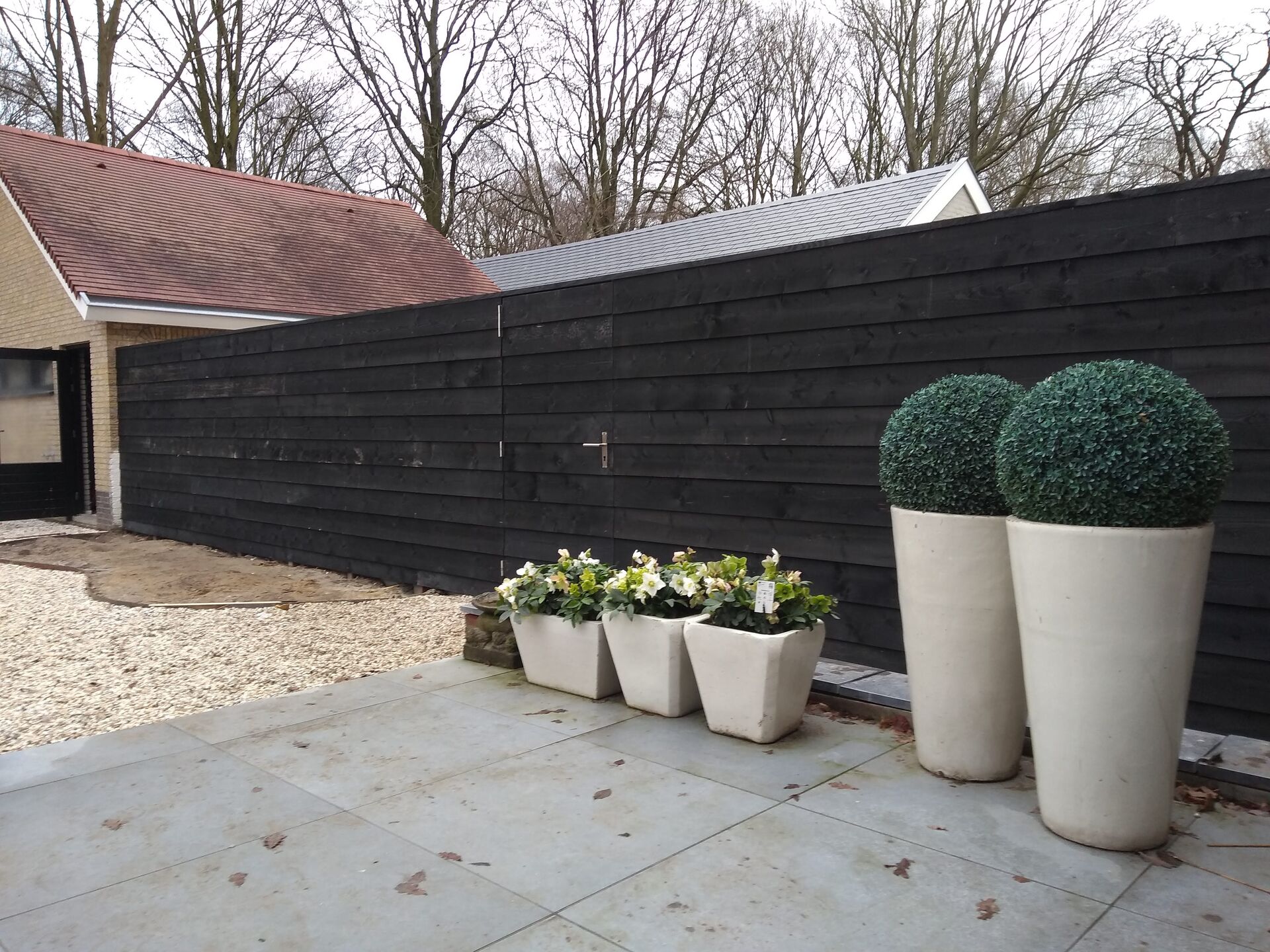 Douglas schutting met poort overzicht